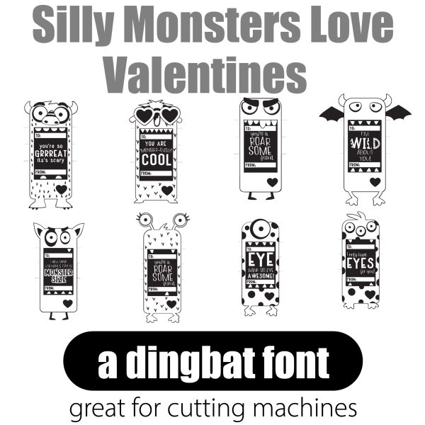 DB Silly Monsters Love Valentines