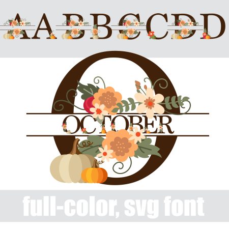 October Monogram Banner