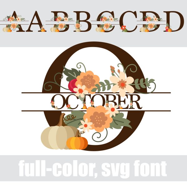 October Monogram Banner