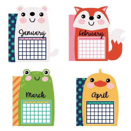 Calendar Animals Planner Dividers