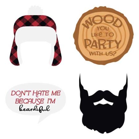 Channel the Flannel Photo Props