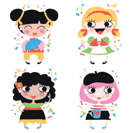 Confetti Multicultural Girls