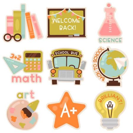 Cutie School Stickers