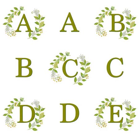 Gather Green Monogram
