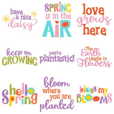 Happy Blooms Phrases