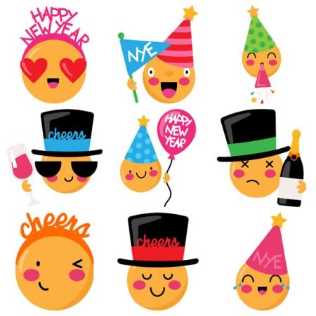 Holiday Emojis New Years