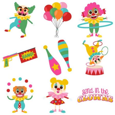Jolly Circus Clowns