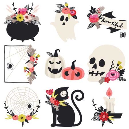 Laurels and Florals Spooky