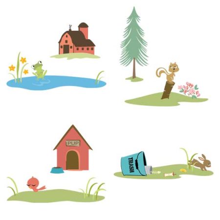Little Cuties Animal Scenes