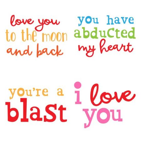 Love You to the Moon Phrases