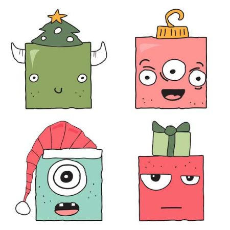 Merry Monster Squares