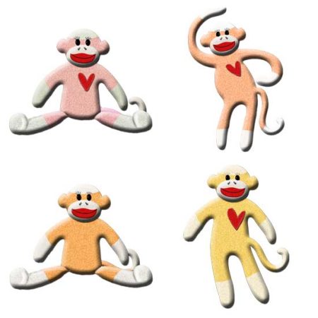 Pink Sock Monkey
