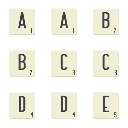 Plastic Letter Tiles