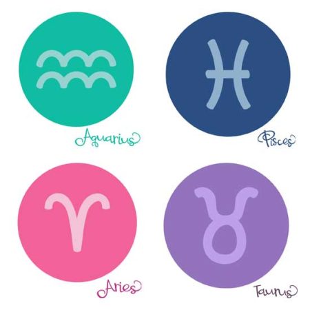 Starry Eyes Zodiac Symbols