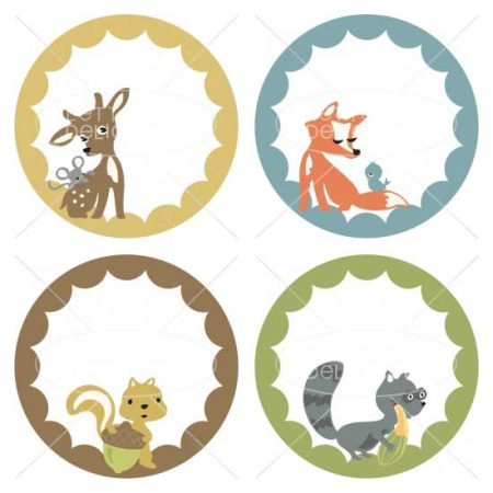 We Gather Together - Animal Labels